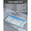 TeckNet TECKNET Mini Wireless Keyboard and Mouse Set, 2.4G Cordless USB, Blue 5