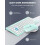 TeckNet TECKNET Mini Wireless Keyboard and Mouse Set, 2.4G Cordless USB, Green 4
