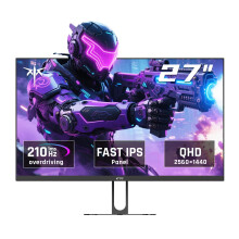 KTC Gaming Monitor 27 Inch | 2K@200Hz (Overlocking 210Hz) | Built-in Speakers | Fast IPS Panel | 1ms Response Time (MPRT) | HDR400 | Adaptive Sync | 1