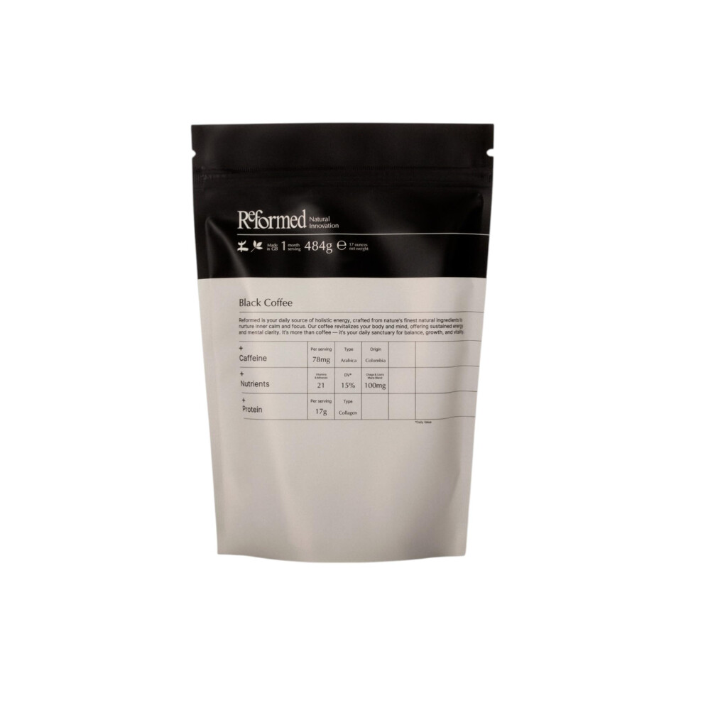 Photos - Vitamins & Minerals Reformed Collagen Black Coffee I High Protein, Hydrolysed Collagen , Fun(Bovine)