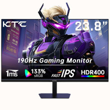 KTC 24 Inch Gaming Monitor, FHD 1080P@180Hz (OC 190Hz) Monior with Fast IPS Panel, 1ms Response Time, Adaptive Sync, HDR400, 133% sRGB, HDMI 2.0 / DP