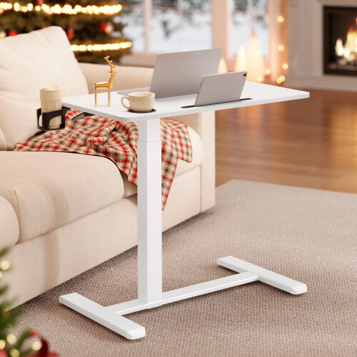 VASAGLE VASAGLE Overbed Table with Wheels - Small Standing Desk