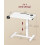 VASAGLE VASAGLE Overbed Table with Wheels - Small Standing Desk 6
