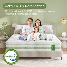 Uliyati King Size Mattress 5FT - 10 Inch Gel Memory Foam Pocket Sprung