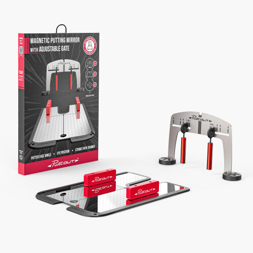 PuttOUT Magnetic Putting Mirror with Adjustable Gate