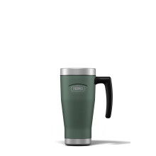 Thermos - Icon Rock Cap Green Travel Mug (470ml), Reusable Insulated Stainless Steel Coffee Cup for Hot or Cold Drinks, Vacuum Sealed Water Flask with