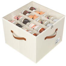 Storivo Shoe Organiser Shoe Storage Organiser Box with Zipable Clear Cover