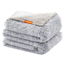 Feandrea Waterproof Dog Blanket, Long Plush Pet Blanket for Extra Large Dogs, Hu