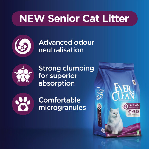 Ever Clean Ever Clean Senior Cat, Clumping Cat Litter 20L 2