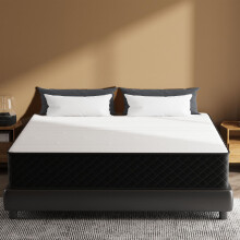 MOLPHIT Extra Firm Double Mattresses, 25cm Thick Double Hybrid Mattress with Memory Foam and Individual Pocket Springs, Features Motion Isolation & 7-