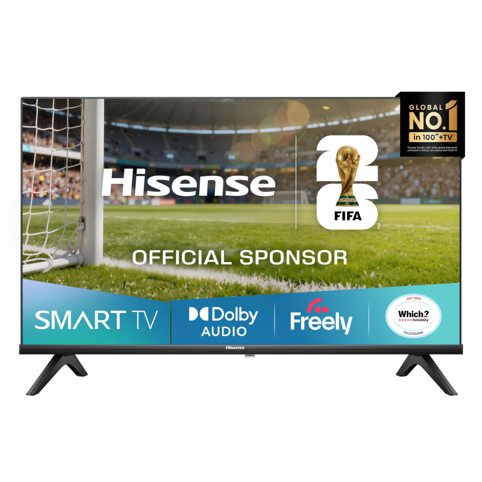 Hisense 32" 32E4qtuk Hd Led Tv With Freely - Direct Lit Led, Dolby Audio, Natural Colour Enhancer, Games Mode, Sports Mode With Freely, Disney +, Yout 6942351417769