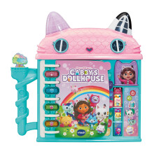 VTech Gabby's Dollhouse: Cat-a-Vator Discovery Book, Official Character Toy, 4 Light Up Buttons, Activity Toy, Learn Words, Includes Phrases from Show