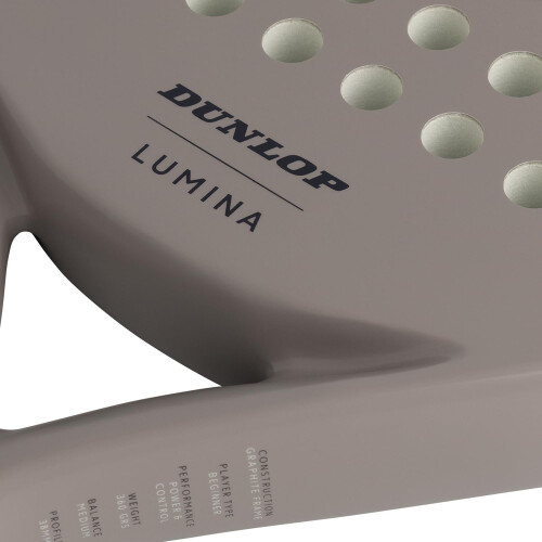 DUNLOP Padel Bat Lumina Light Grey - Amazon Exclusive - Graphite Frame, Pro EVA Core, 365g 2
