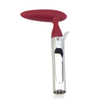 (Red) Stainless steel fruit corer apple corer pulp separator apple corer heart remover