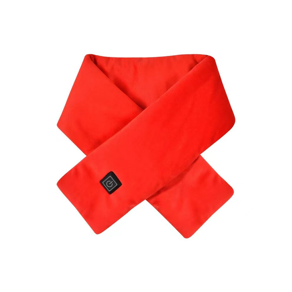 (Red) Usb Rechargeable Heated Scarf Universal Heated Scarf With Three Speeds Red 320997586197