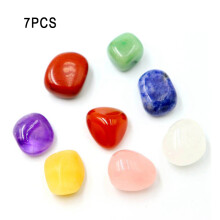 (Topaz bagged) Natural Stone Set 7 Chakra Reiki Healing Stone Quartz Mineral Jewelry Gemstone
