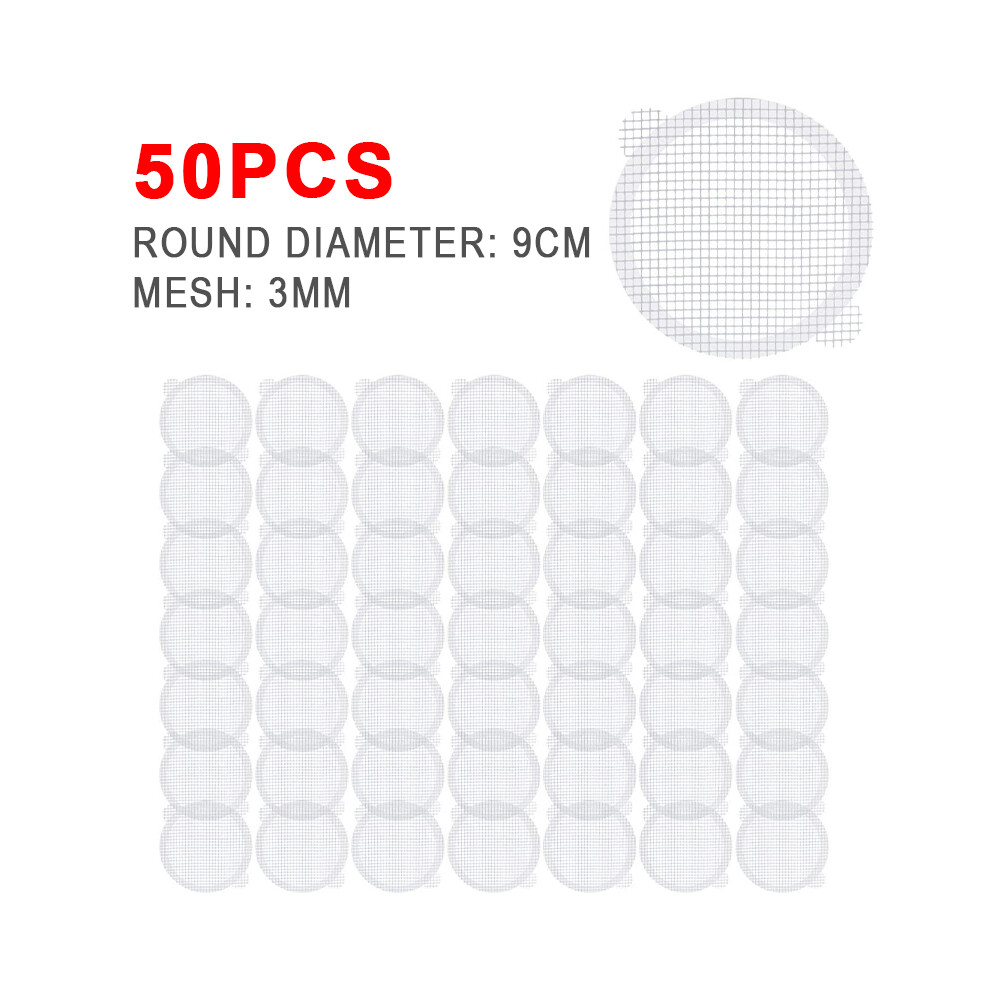 (9CM 3MM(50PCS)) 25/50PCS floor drain sticker stain removal sticker non-marking adhesive net