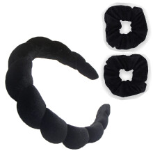 Sponge Hair Band And Wristband Women's Headband For Wash Face Makeup Care