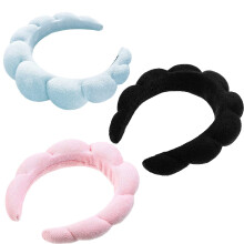 3PCS Ladies Headband Sponge For Skin Care Wash Face Makeup Hair Accessories