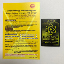 (A) 10PCS Anti radiation Sticker Mobile Phone Notebook Computer Radiation Attenuation Circular Square Band Instruction