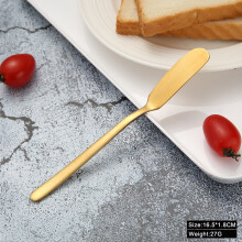 (Titanium) Stainless Steel Butter, Cheese, Dessert, Jam Spreads Tableware for Kitchen