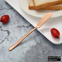 (Rose Gold) Stainless Steel Butter, Cheese, Dessert, Jam Spreads Tableware for Kitchen