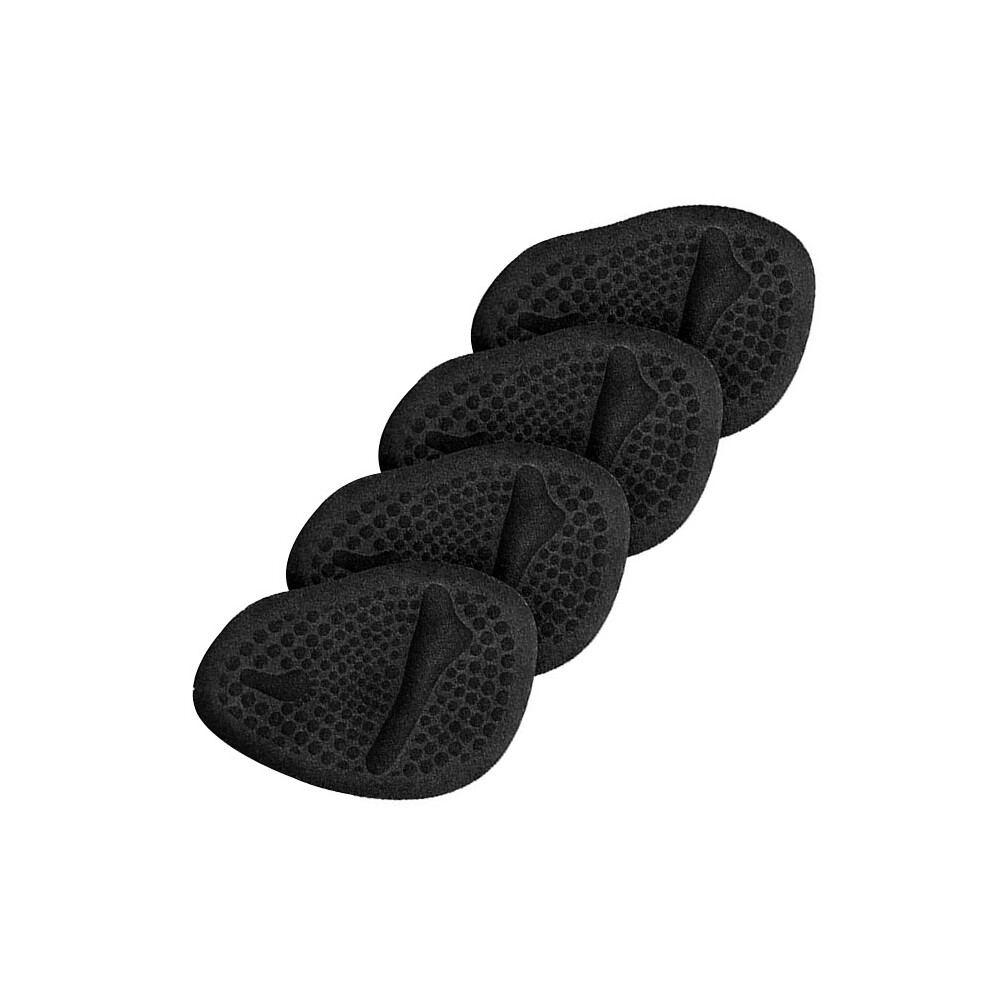 (Black) 2 Pairs Of Metatarsal Pads Footbed Comfort Forefoot Pad Anti-Slip Anti-Abrasion