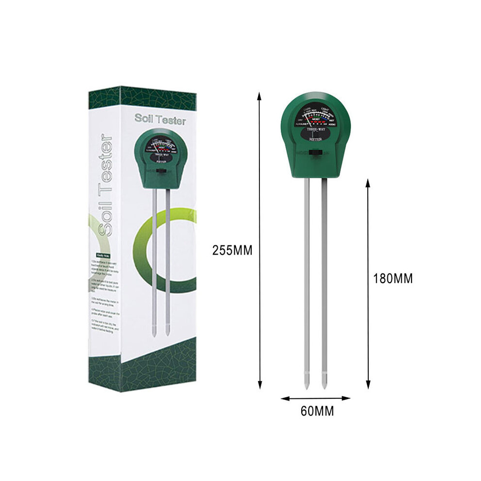(Long) 3 In 1 Soil Tester Moisture Moisture Detector Fertility Soil Ph Meter Tool 320997590057