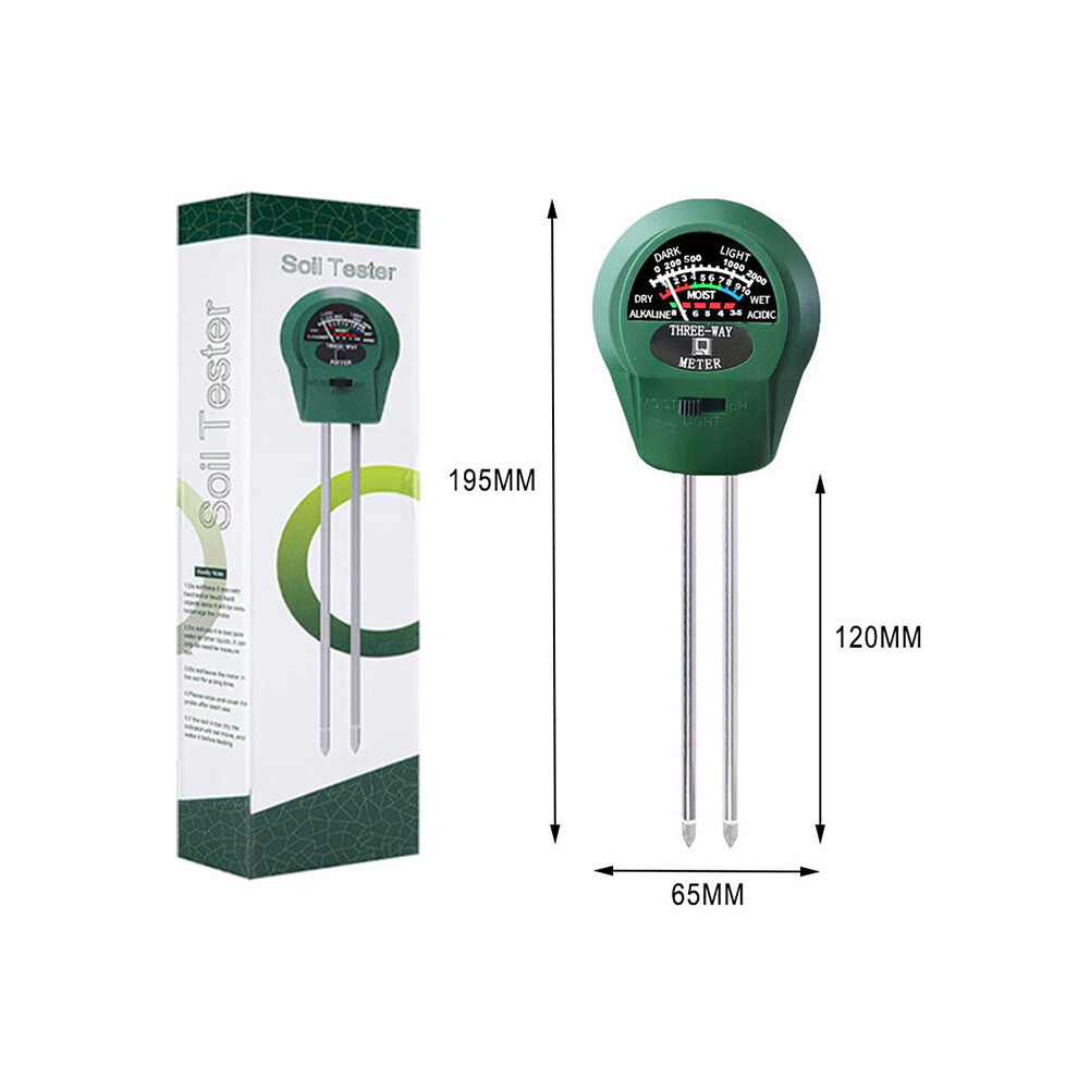 (Short) 3 In 1 Soil Tester Moisture Moisture Detector Fertility Soil Ph Meter Tool 320997590064