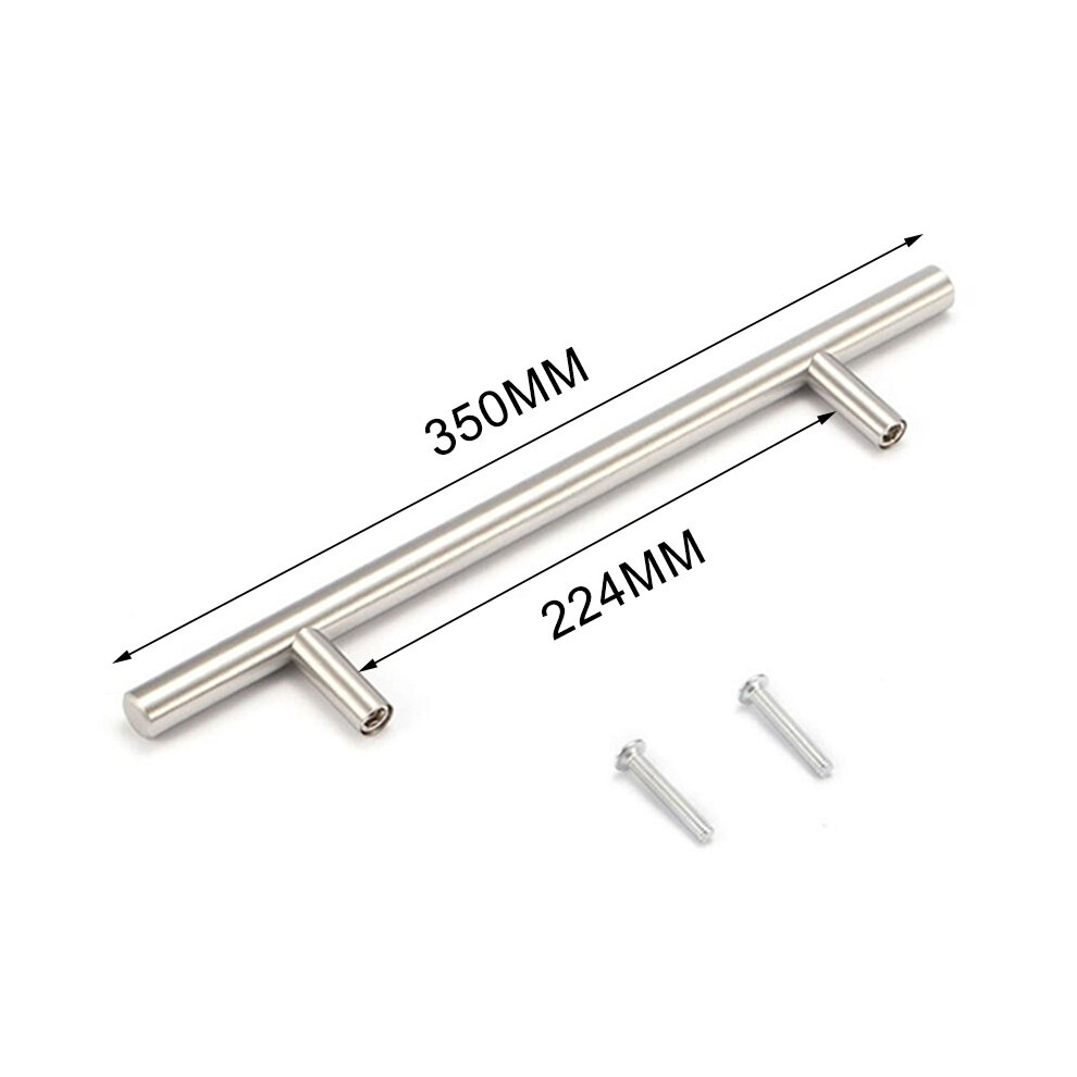 (350Mm) 10Mm T-Pull Stainless Steel Cabinet Door Wardrobe Drawer Door Handle Hardware 320997589853