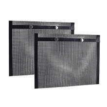 (30*24cm) 2PCS BBQ Bag Reusable Grill Net Charcoal Gas Electric Heat Resistant Non-Stick