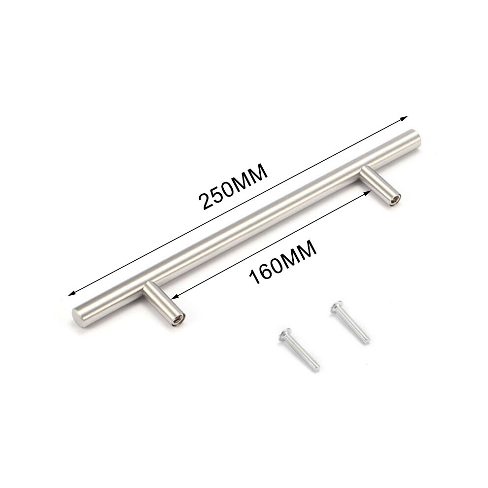 (250Mm) 10Mm T-Pull Stainless Steel Cabinet Door Wardrobe Drawer Door Handle Hardware 320997589839