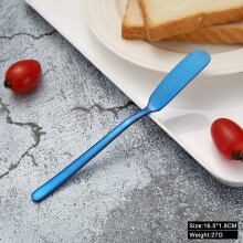 (Blue) Stainless Steel Butter And Cheese Butter Dessert Jam Spreads Tableware Kitchen