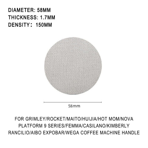 (58*1.7MM) Coffee Filter Secondary Water Distribution Network Extraction Water Separator