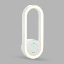 (White - Night Light) HX01 Night Light Ultrasonic Insect Repellent Plug-In, Wall-Mounted for Mosquitoes & Cockroaches