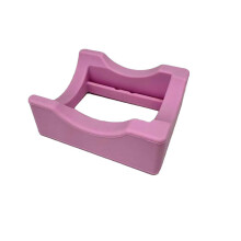(Pink) Silicone Cup Holder Scraper with Built-In Slot for DIY Applique Cups