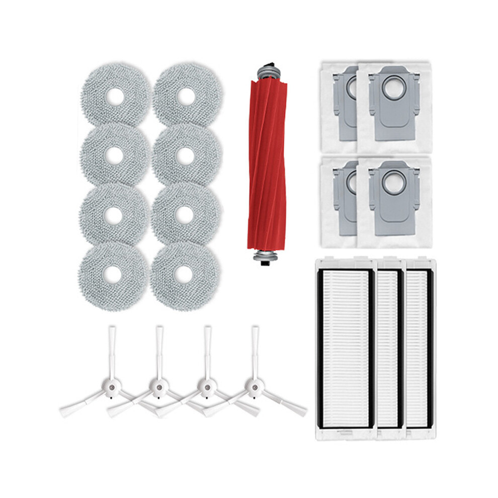 Roborock Q Revo P10 Accessory Set: Main & Side Brushes, Mop, Filter, Dust Bag