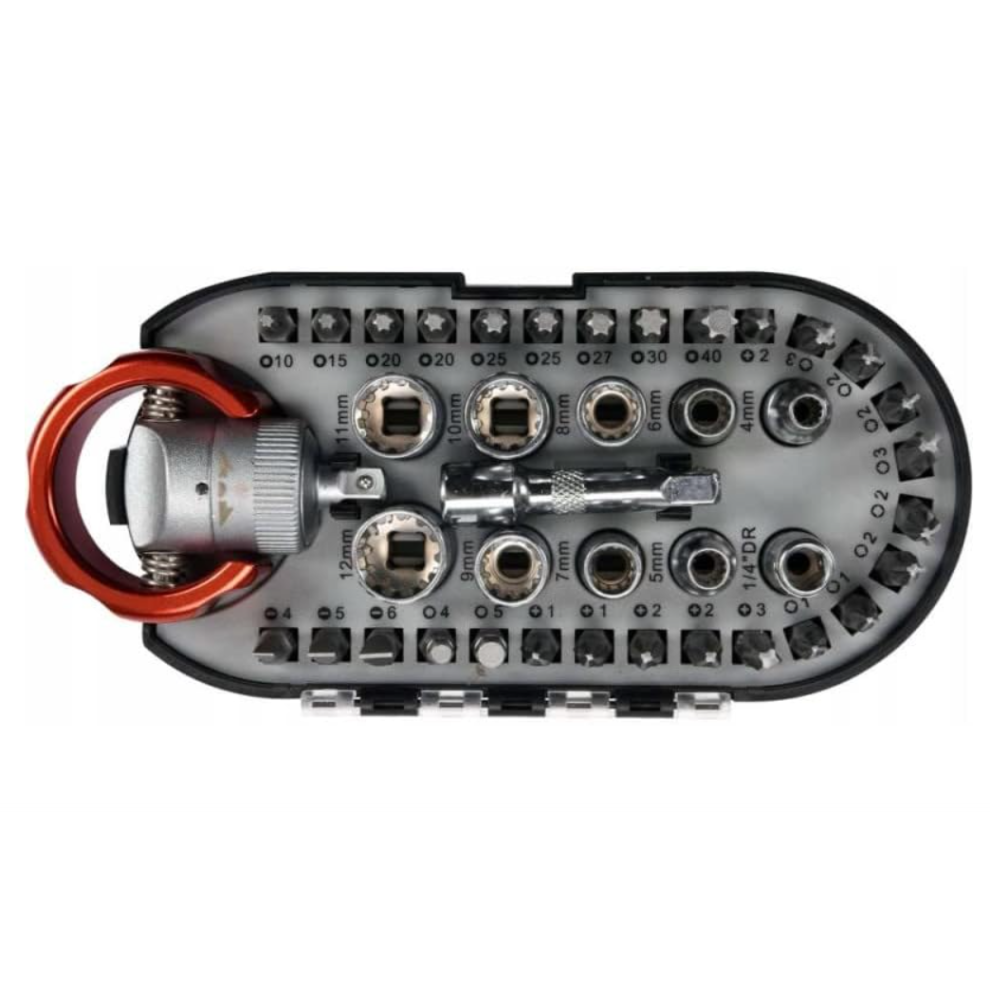 Yato Yt-27960 Bits And Socket Set Spline Ph Pz Hex Torx 1/4" Reversible Ratchet 5906083049316