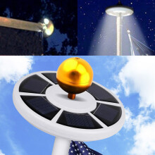 26 LED Solar Powered Flag Pole Light For Outdoor Waterproof Camping Tent Light