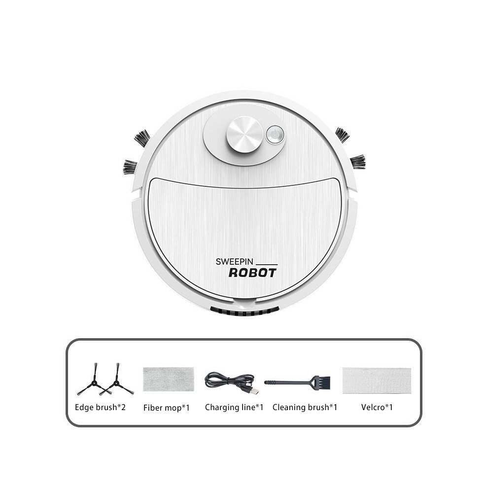 (White) 3 In 1 Robot Vacuum Cleaner Sweep And Wet Mopping Floors Smart Sweeping Robot White 320997602576