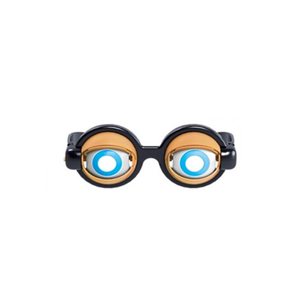 Brown (Brown) Crazy Blink Props Crazy Eyes Big Frog Eye Pranks Eyewear Party Toy Funny Glasses