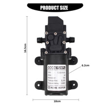 (Stratght) 12V 130PSI 6L/Min High-Pressure Diaphragm Self-Priming Water Pump for Caravan Washing