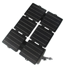 (Black) 12V 30W Foldable Charger Camping Outdoor Solar Panel kit for Solar Generator