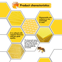 30pcs Beeswax Foundation Bee Hive Wax Frames Beekeeping Equipment Sheet 13x9cm