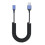 Spring Coiled USB 2.0 To USB C Cable Perfect For Charging-Blue 1