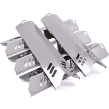 4Pcs For Gas Grill Universal Enamel Heat Plate Shield Flame Tamer BBQ