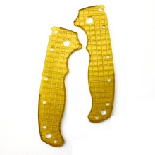 (B) 1 Pair PEI Knife Handle Patch Grips Scales Patches for Demko AD 20.5 Folding Knife