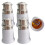 5PCS Bayonet Light Bulb Fitting Reducer Screw Socket Adapter E27 To B22 1