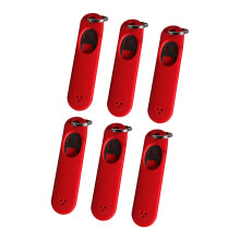 6pcs Ergonomic Design SIMs Ejector Pin Needle And Case For-Red