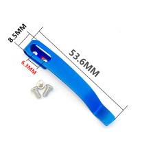 (4) Stainless Steel Folding Knife Back Clip DIY Pocket Clip with Screw Back Clip